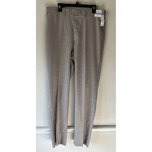 Saddlebred Pant Men 36x34 Beige Straight Comfort Waist Performance New Office